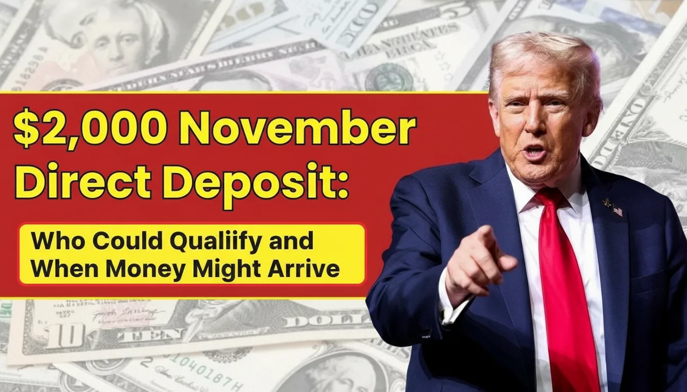 $2,000 November Direct Deposit Who Could Qualify and When Money Might Arrive