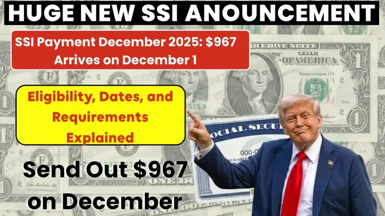 SSI $967 Deposit Hits December 1: Who Gets Paid, Full 2025–26 Schedule, and How to Make Every Dollar Count